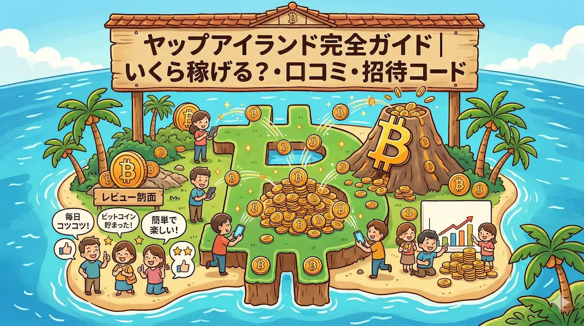 記事「ヤップアイランド完全ガイド｜いくら稼げる？・口コミ・招待コード」のアイキャッチ画像
