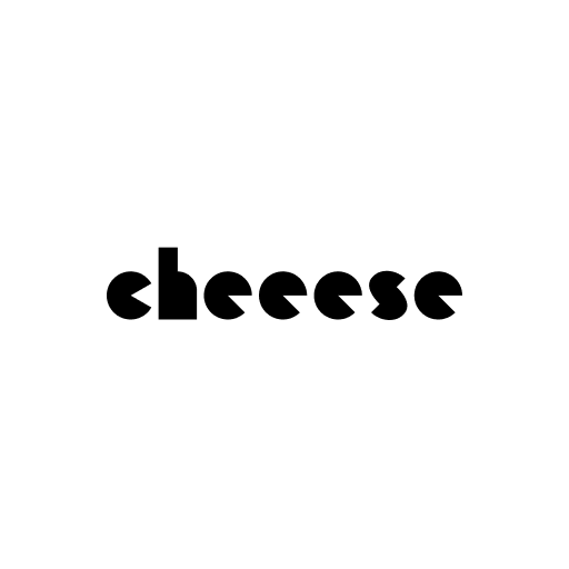 cheeese公式の黒いロゴ画像